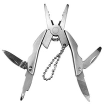 Load image into Gallery viewer, Portable Multifunction Folding Plier Stainless Steel Foldaway Knife Keychain Screwdriver Camping Survival EDC Tools Travel Kits